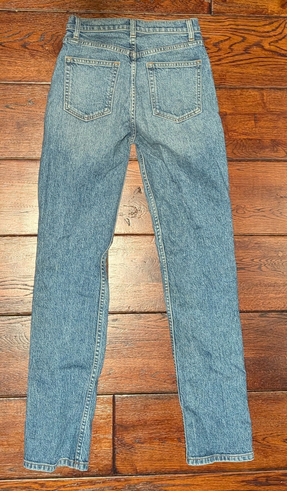 Reformation Women’s Liza High Straight Jean in Palermo Wash – 25(12.75″)x29.5″