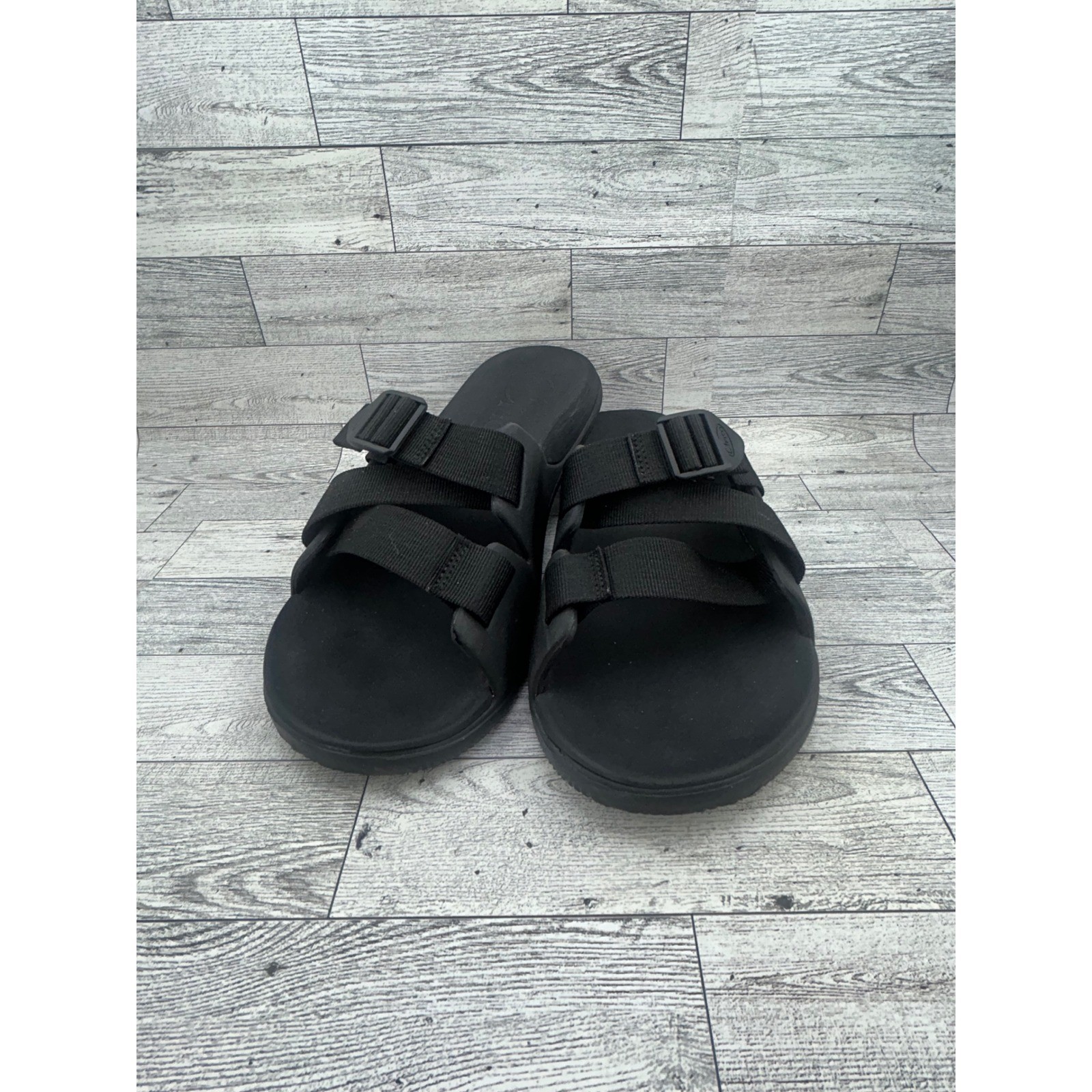 Chaco Chillos Slide Sandals Black Adjustable Z-Strap Sport Recovery Men Sz 10