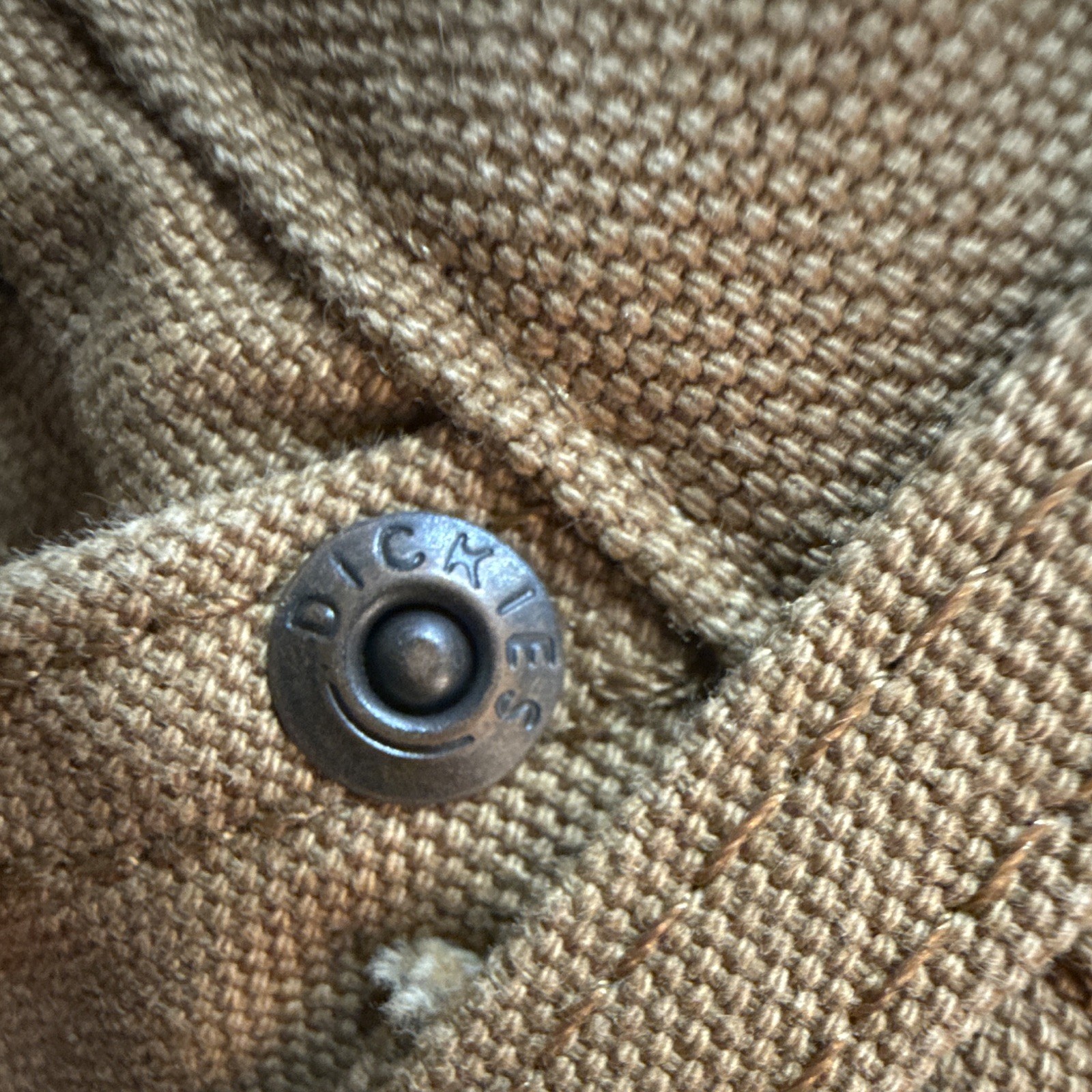 Dickies W541956 Brown Cotton Canvas Work Pants Men’s 34×30 Construction