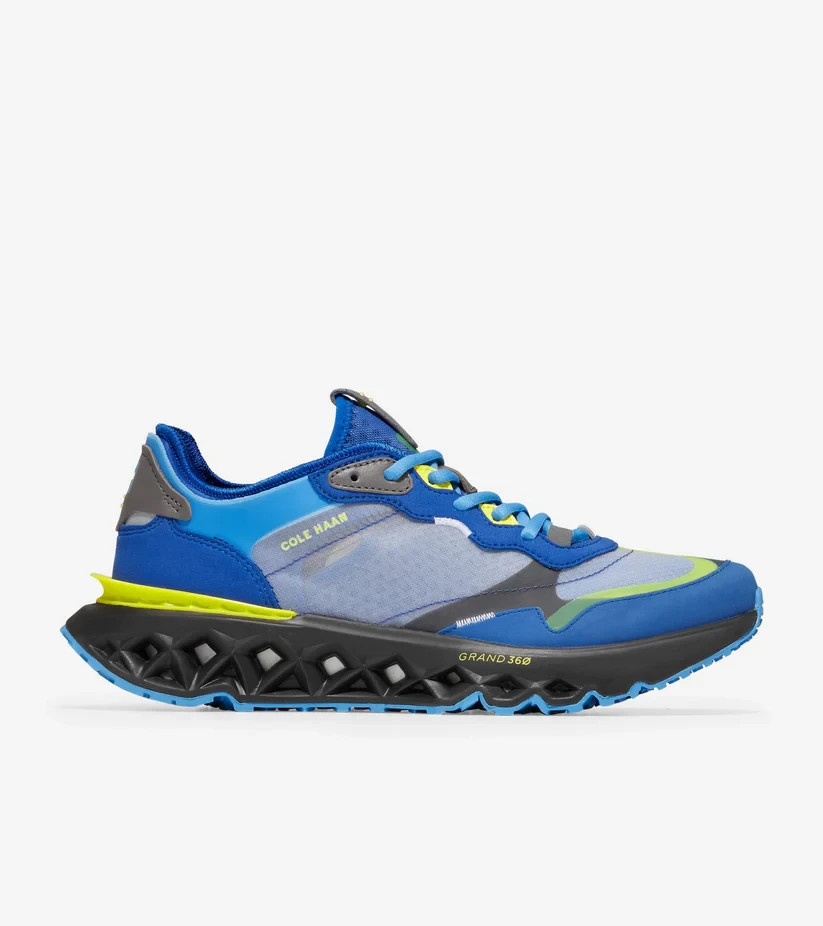Cole Haan Mens 5.Zerogrand Runner Sneakers, Pacific Blue-Tornado, C38456, 12 W