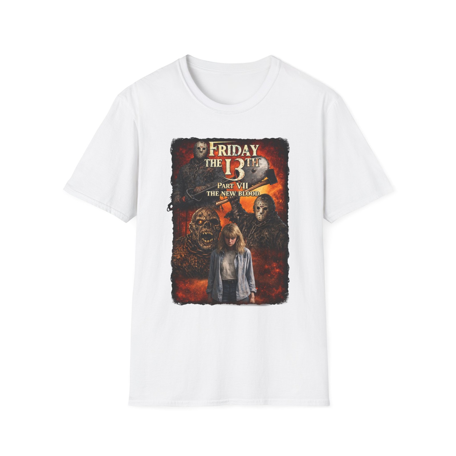 Friday the 13th Part VII Horror Movie Poster T-Shirt | the new blood