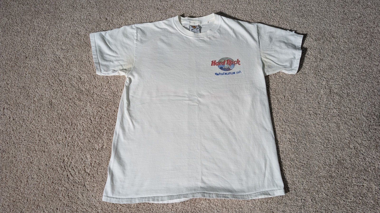 Vintage Hard Rock Cafe – Washington DC – White T-Shirt Mens Large 90s-2000s