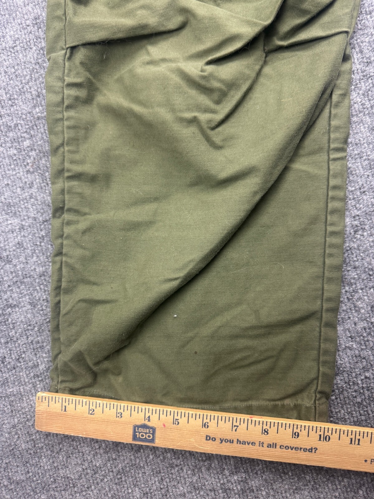 Vintage Army 70s Winfield M-65 Military Trousers Men’s 33×28 Green Canvas Cargo