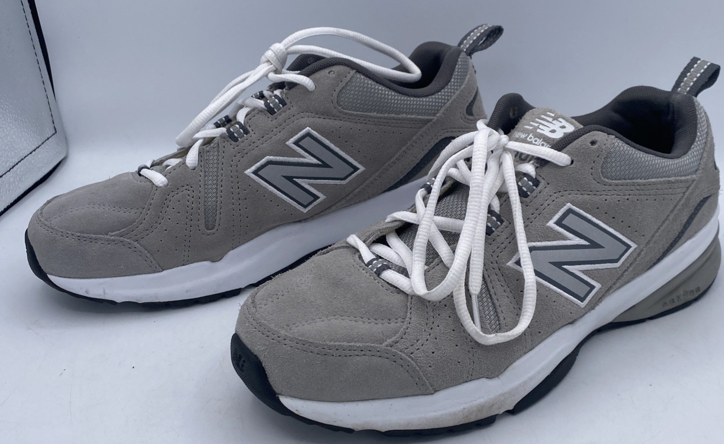 New Balance 608 Castlerock Grey Suede Sneakers Size 8.5 MX608UG5