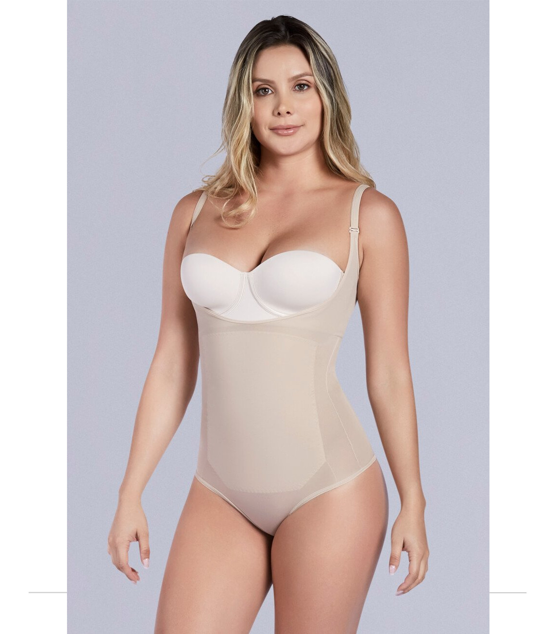 OPEN BUST THERMAL BODYSUIT THONG CONTROL BODY SUIT BRALESS SLIM SHAPER WOMAN