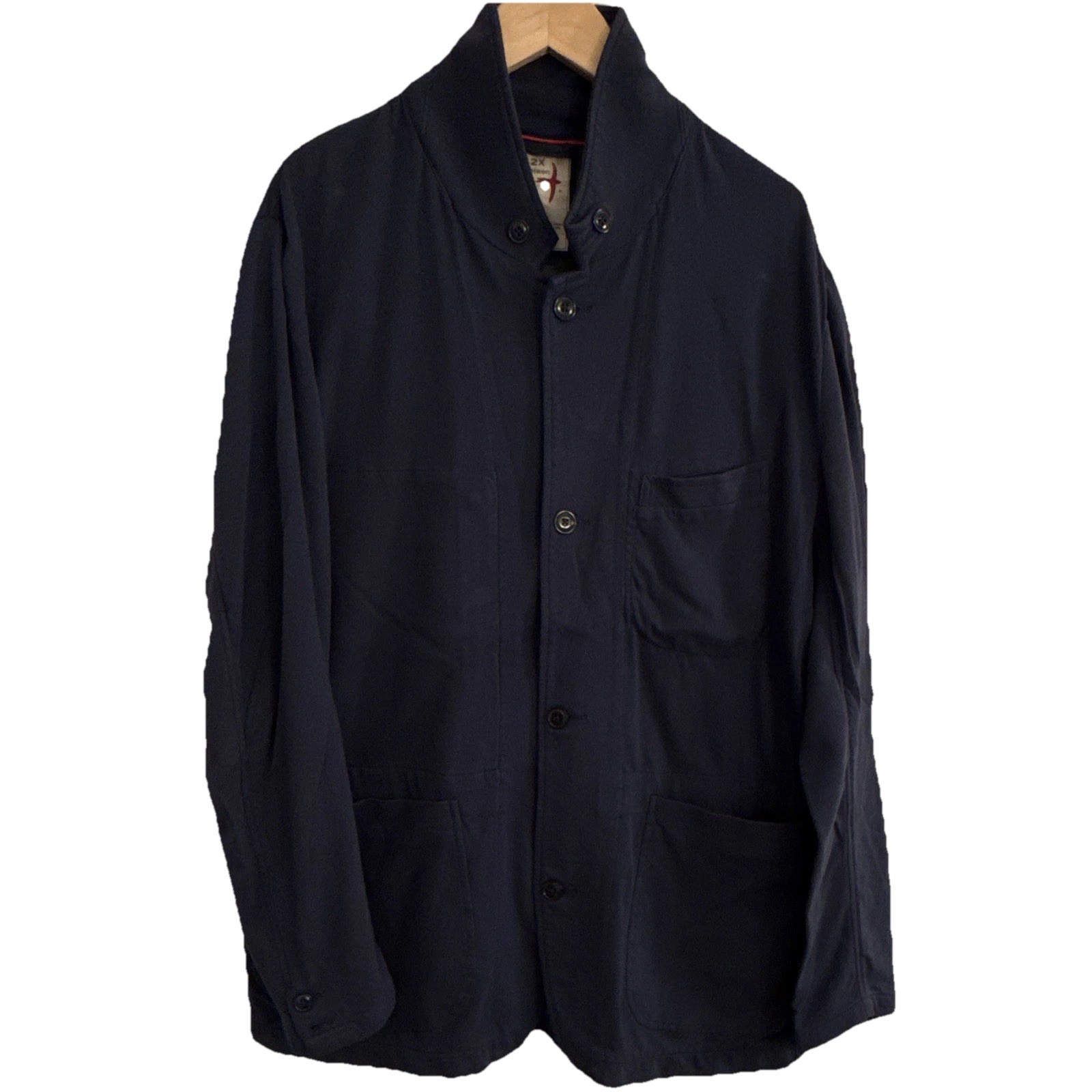 Relwen Trap Knit Blazer Navy 2XL