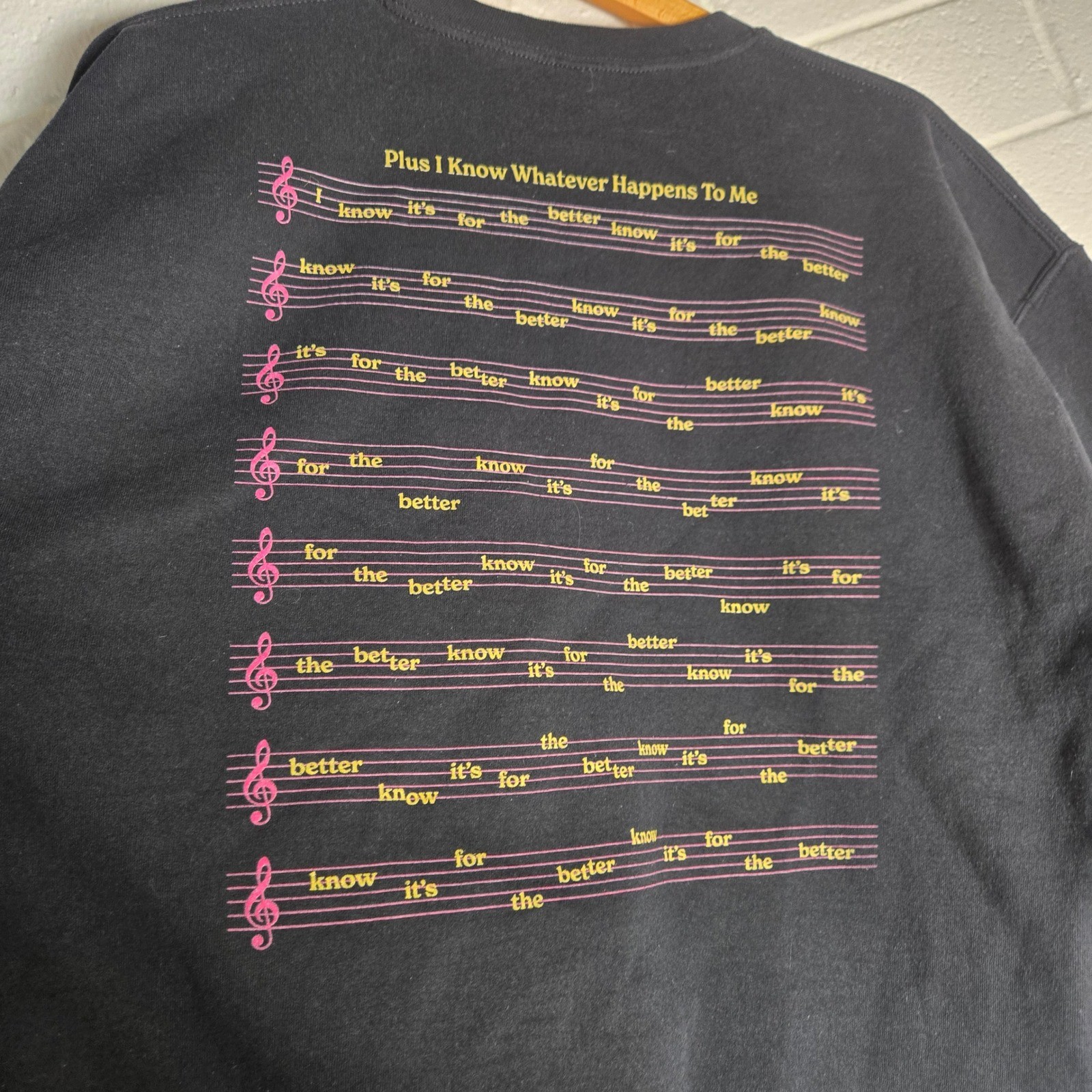 At Seven Studio For The Better AOP Music Sweatshirt Adult XL Graphic Pullover