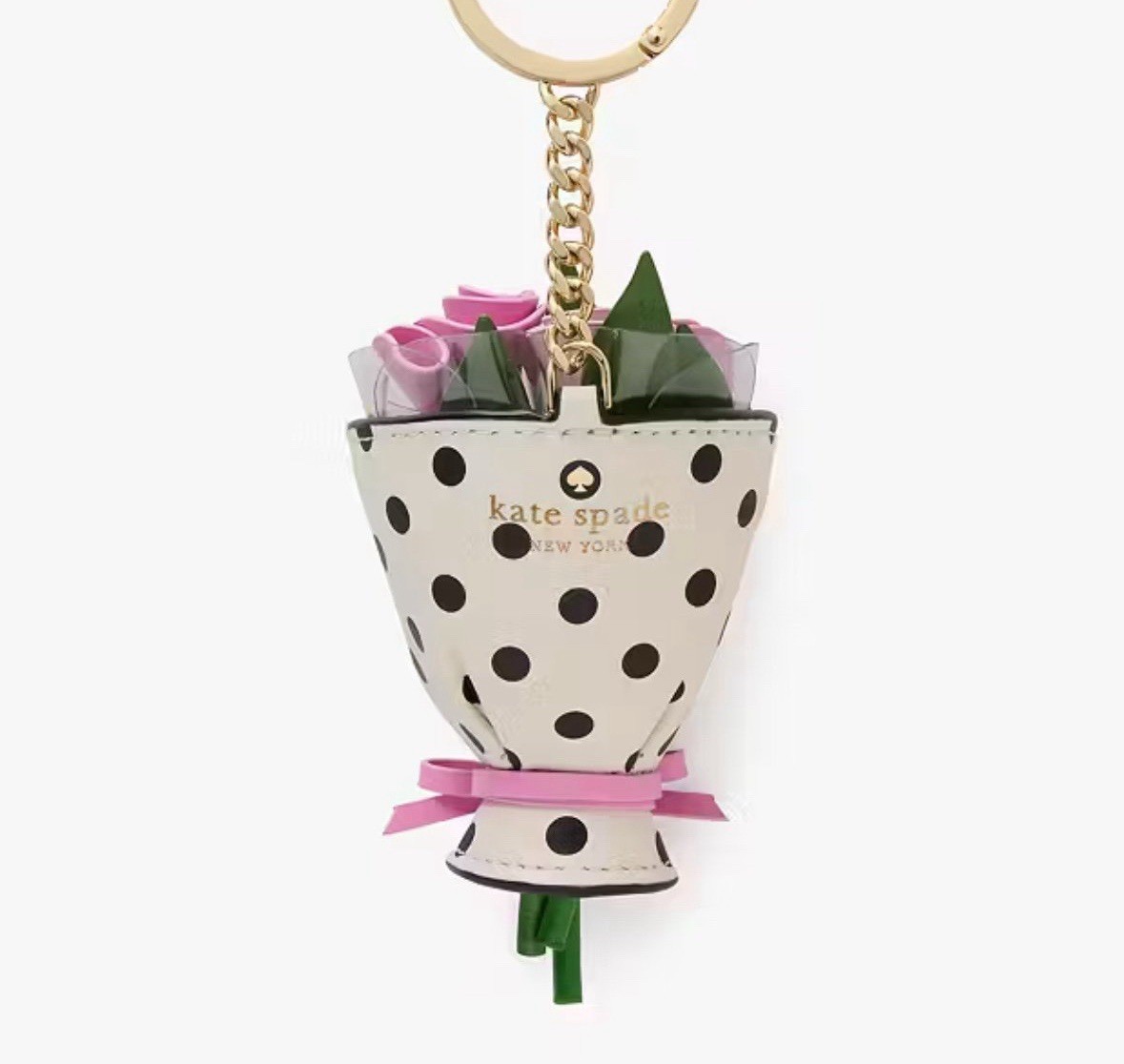 Kate Spade Flora Flower Bouquet Bag Charm NWT