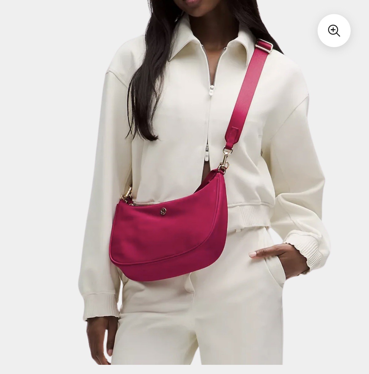 Lululemon City Essentials Small Shoulder Bag NWT Berry Rumble *sold out color *