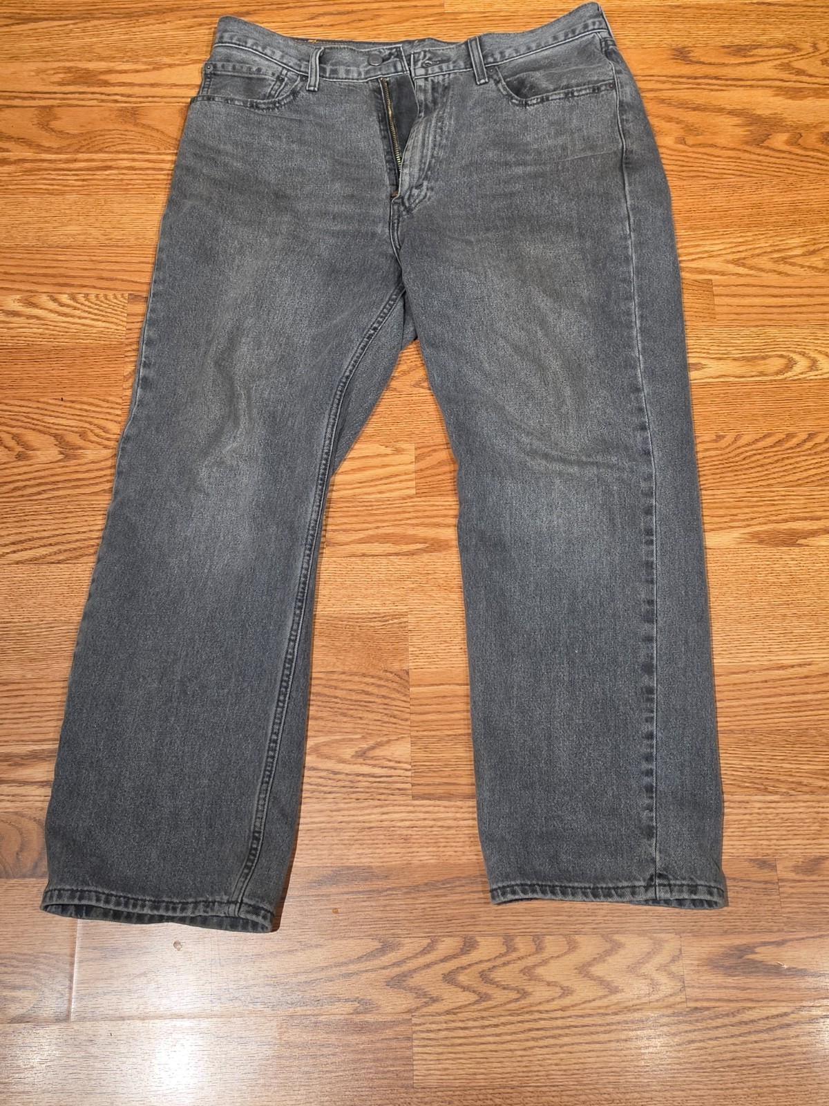 Levi’s 565 Men’s Jeans Denim, Lite Black 33×30 Loose Fit, Straight Baggy,