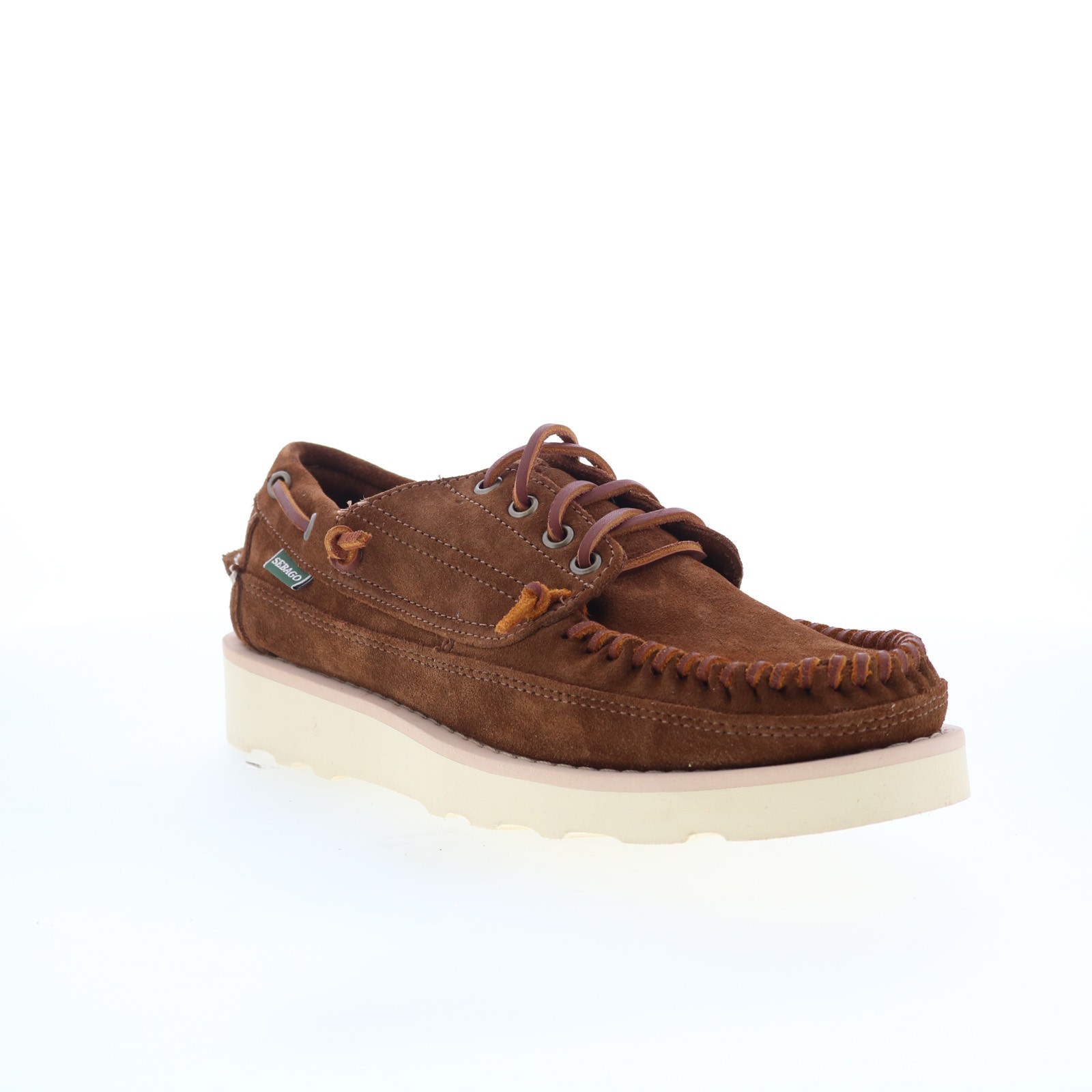Sebago Keuka 70015R0-A7D Mens Brown Suede Loafers & Slip Ons Boat Shoes