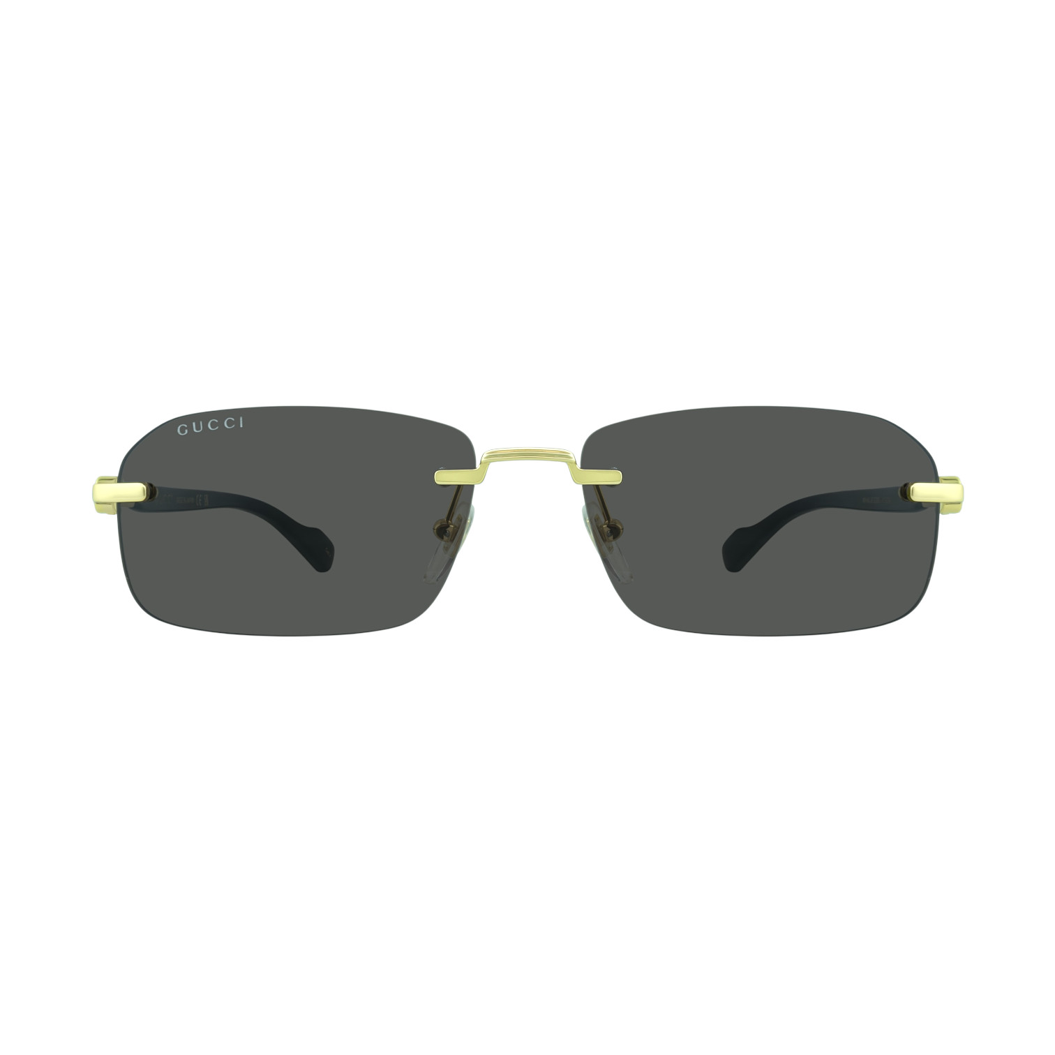 Gucci GG1221S 002 56mm Unisex Dark brown Rimless Sunglasses