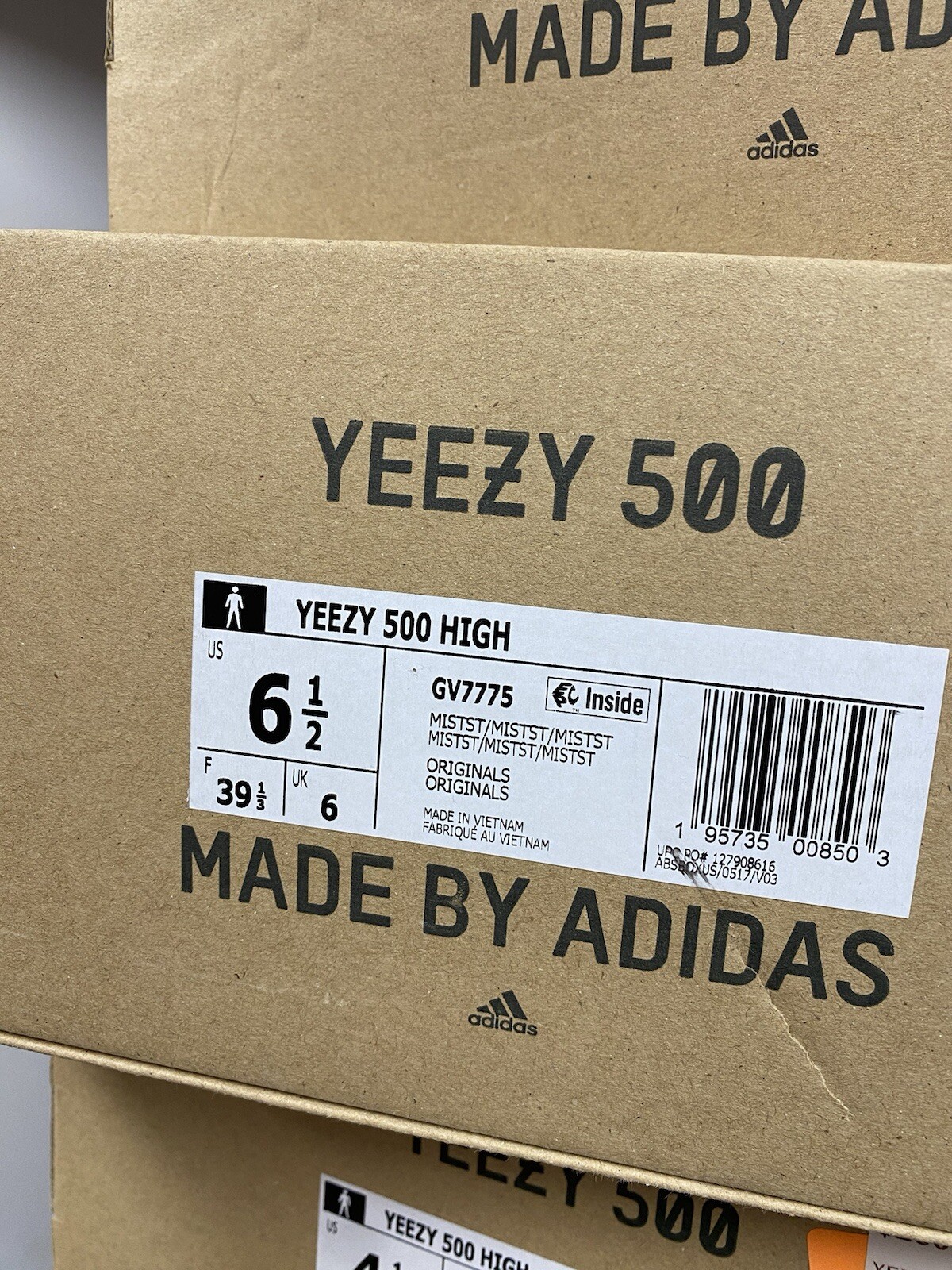 Adidas Yeezy Boost 500 High Mist GV7775 Size 6.5 Authentic
