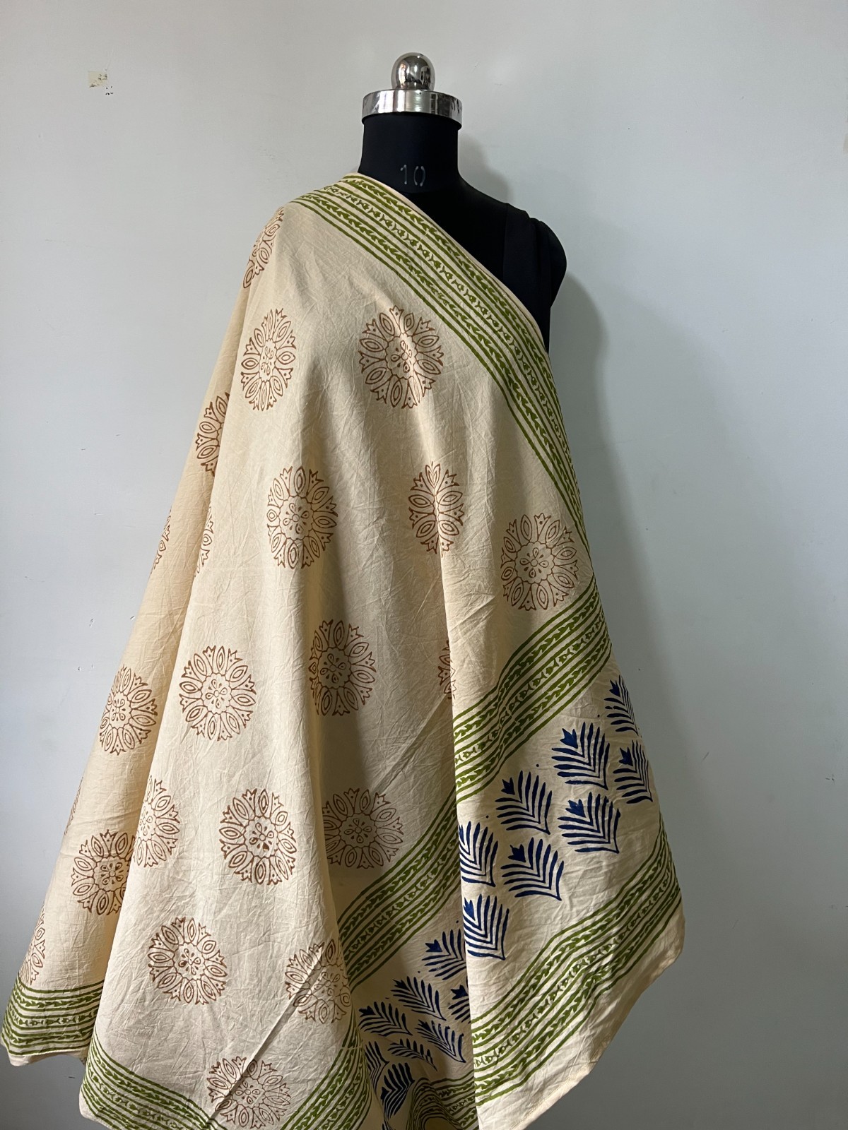 Block Printed Sarong Set, 100% Soft Cotton Beach Wrap, Scarf, Cover-Up