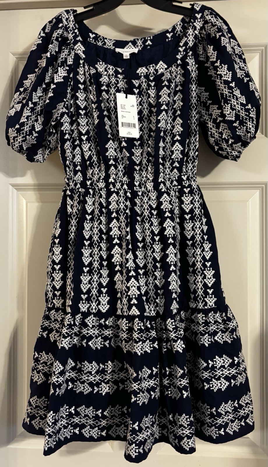 NWT A Loves A Old Money Coastal Preppy Quiet Luxury Coquette Embroidered Size S