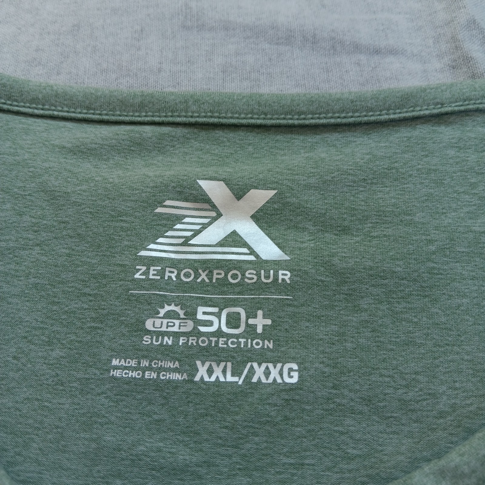 ZeroXposur 50+ SPF Womens Short Sleeve Light Green T-Shirt Size XXL