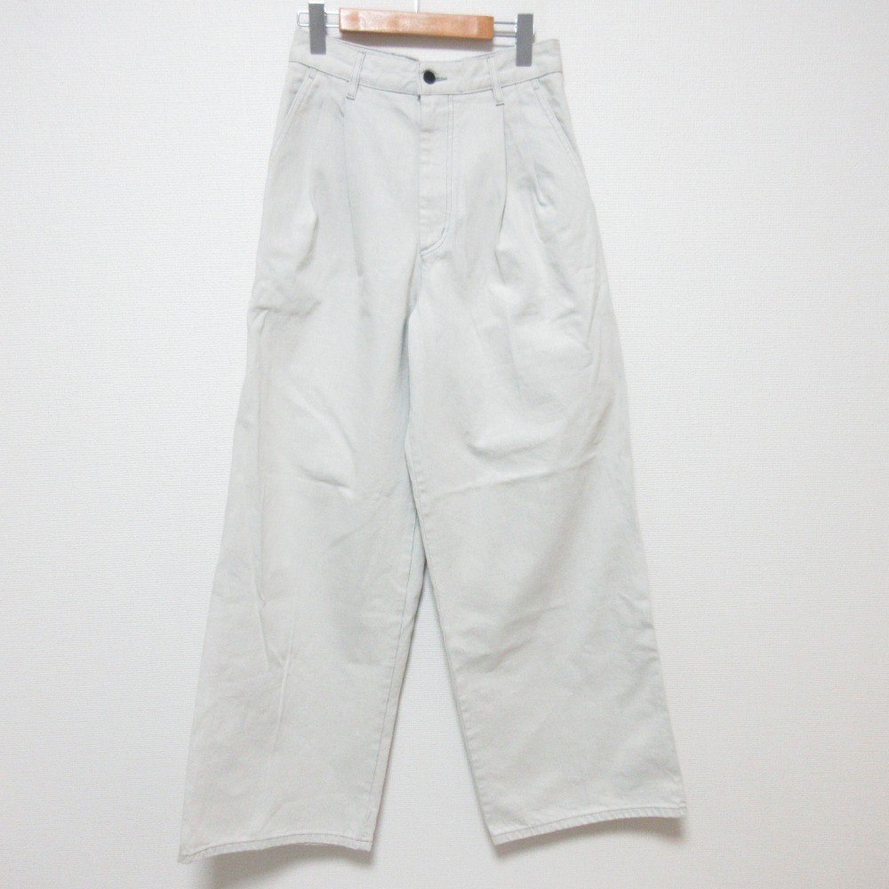 24SS KALLMEYER Deep Pocket Wide Denim Pants 24030923000110 W2 White Women USED