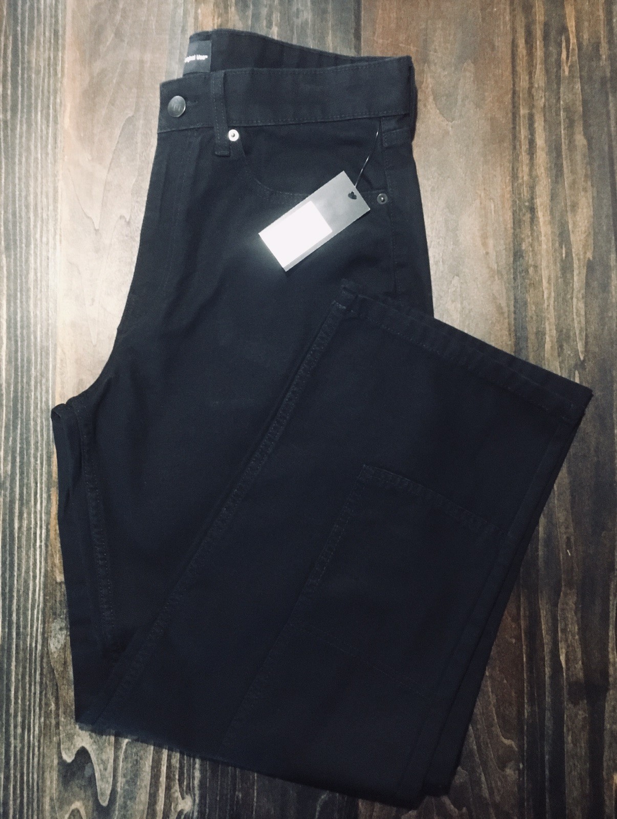 Original Use Mens Straight Leg Relaxed Carpenter Pants Black – Size 34×30