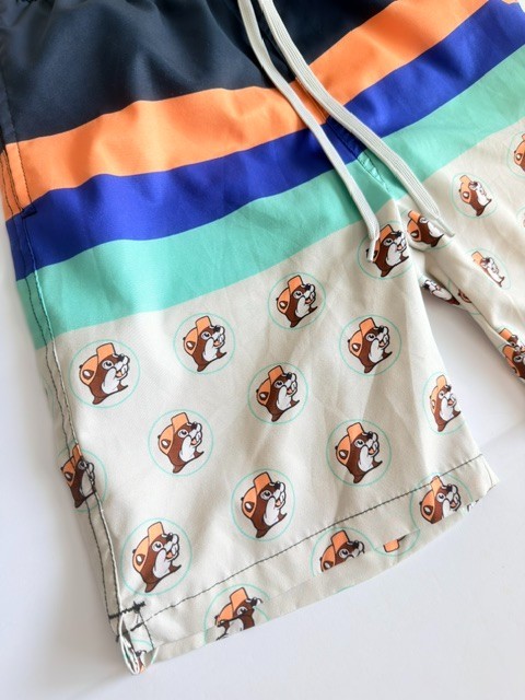 Buc-ee’s Youth Medium Swim Trunks Boys Board Shorts Beach Pool Multicolor