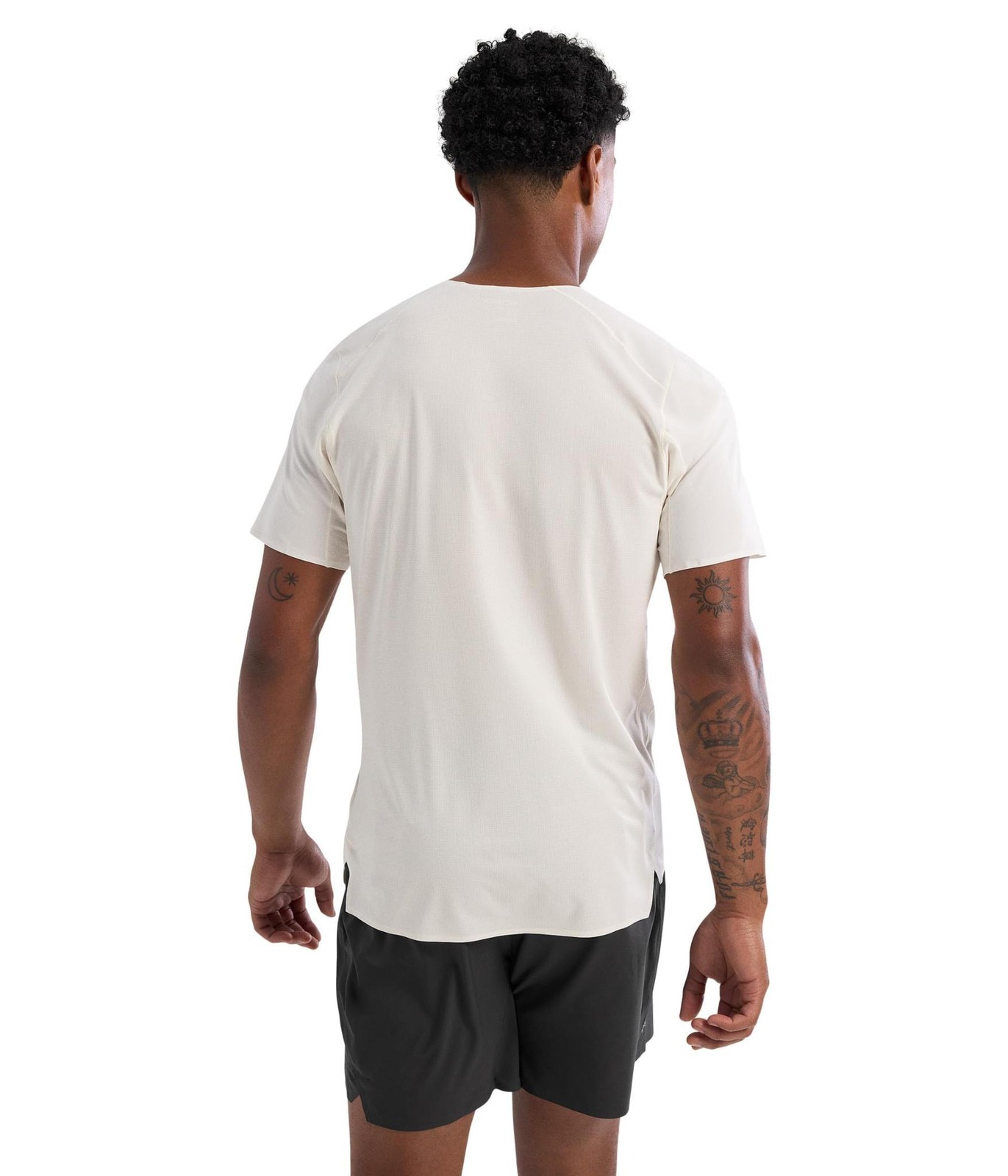 Arcteryx Mens Norvan Downword Polyester Short Sleeve Shirt, Arctic Silk