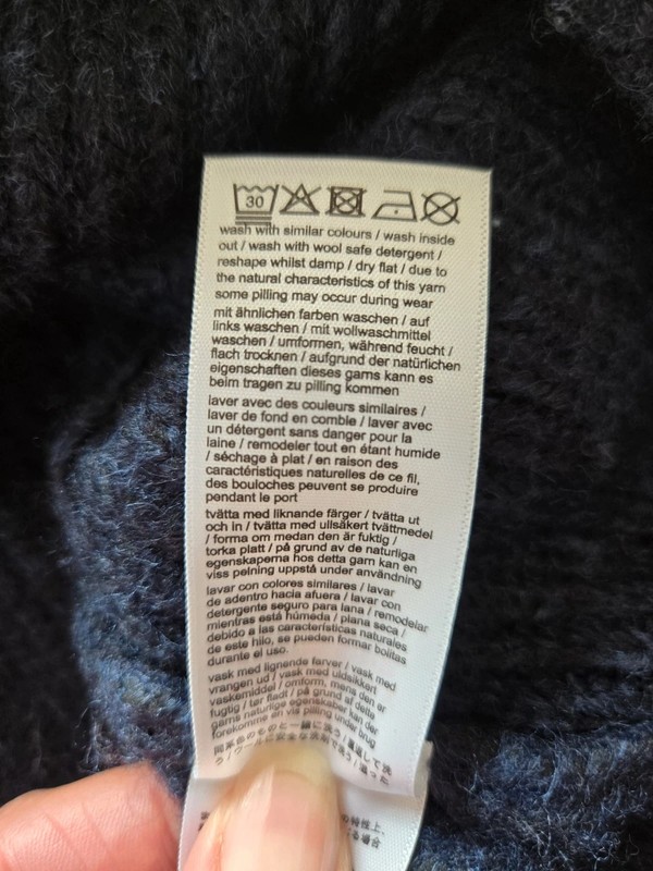 Joules “Samantha” Navy Wool Blend Cardigan | Size 14 | Cottagecore Aesthetic