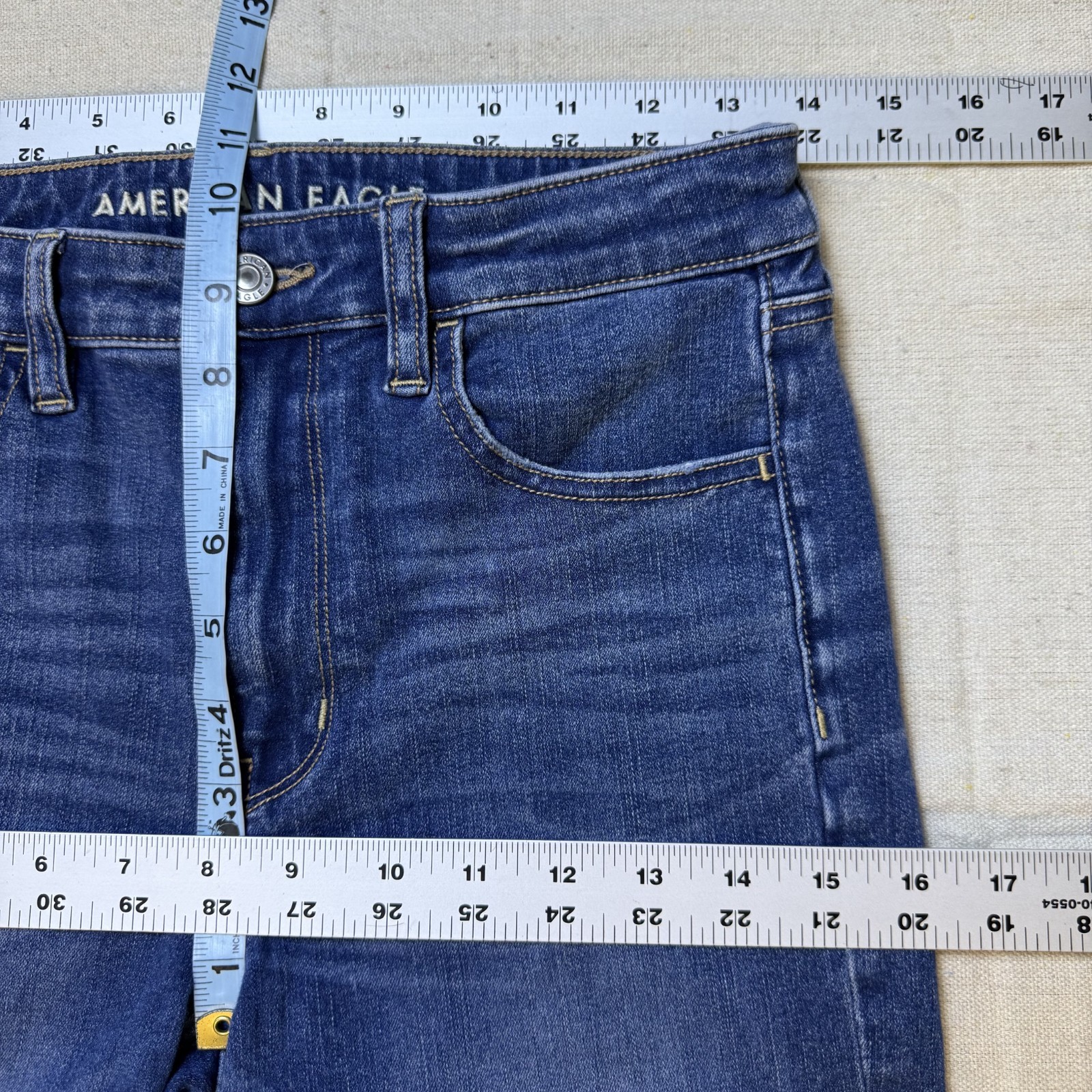 American Eagle Jeans Women Sz 6 Super HiRise Jegging Next Level Stretch Med Wash
