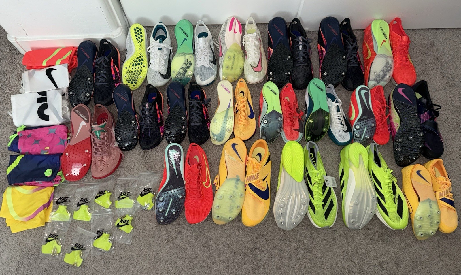 LOT OF 20 Nike & Adidas Track & Field Spikes New READ DESCRIPTION
