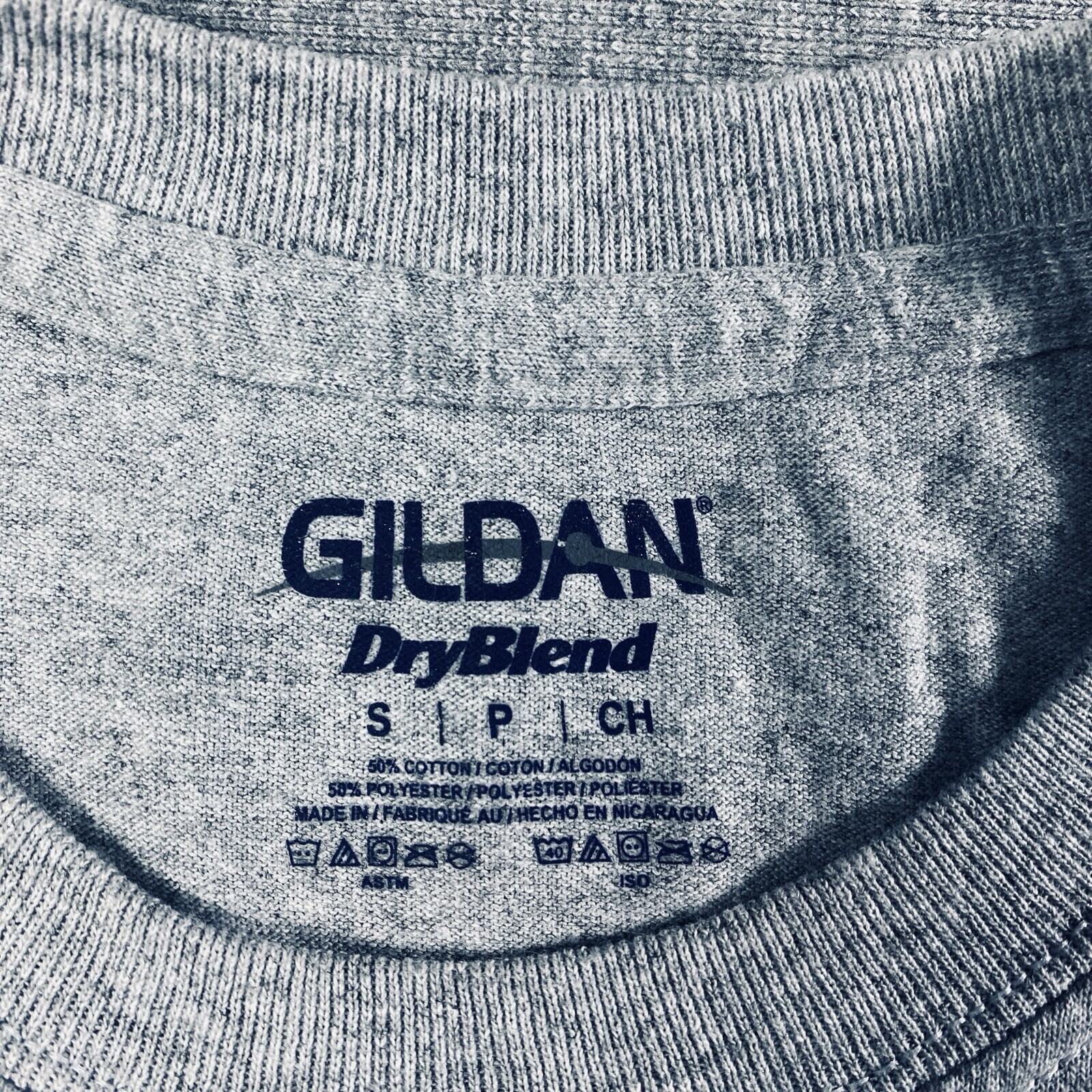 Gildan DryBlend T-shirt Size S Gray