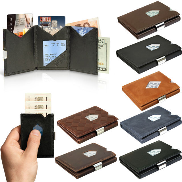 Exentri Trifold Leather Wallet // Various Colors