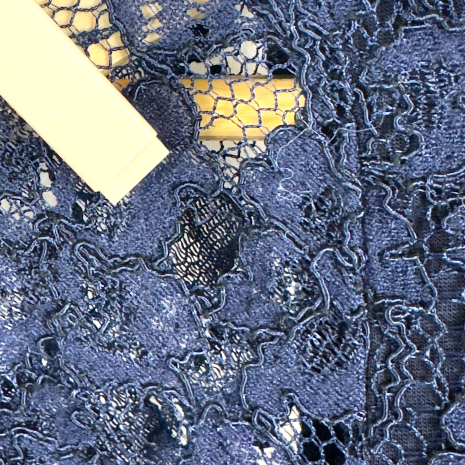 Diane Von Furstenburg Zarita Lace Mini Dress Navy Blue Women’s Size 2 Designer