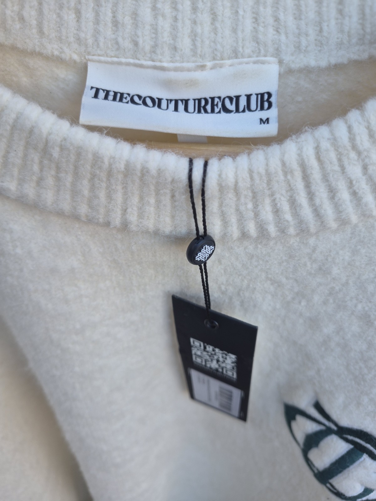 The Couture Club Knitted Jumper Cream Medium New With Tags Premium
