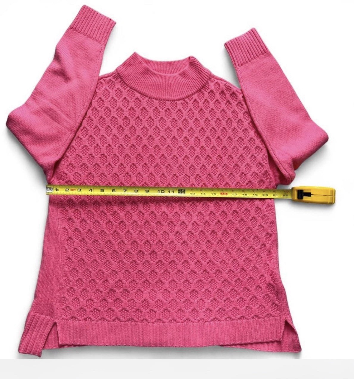 Women’s Talbot Sweater Bright Pink Sz L Girlhoodcore Cottage Core Office Casual