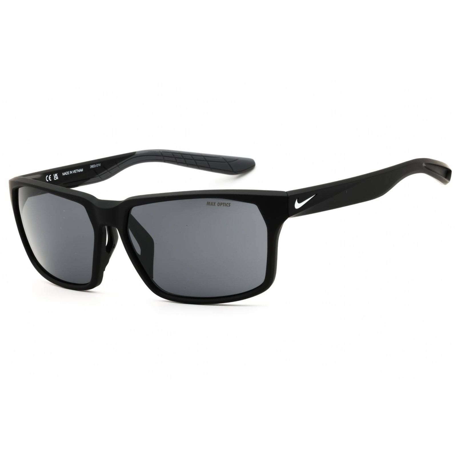 Nike Men’s Sunglasses Matte Black Rectangular Frame MAVERICK RGE N IF2488XN 010