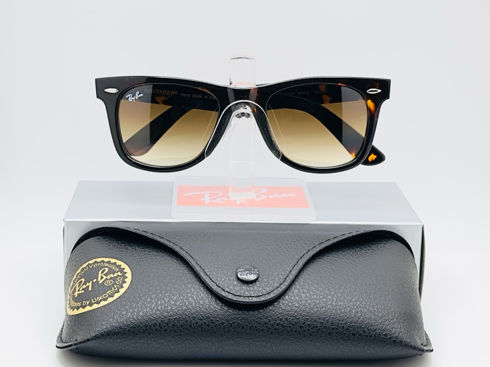 Ray-Ban RB2140 Original Wayfarer 50mm Classic Sunglasses – Brown Gradient Lens