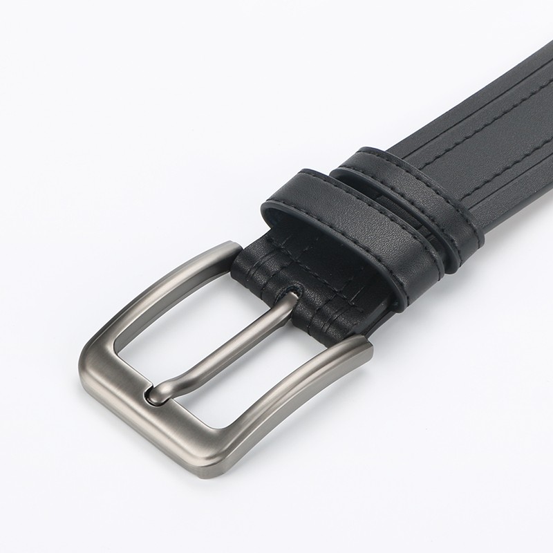 Men’s Belt Full Grain Leather Classic pin-buckle belt for Men