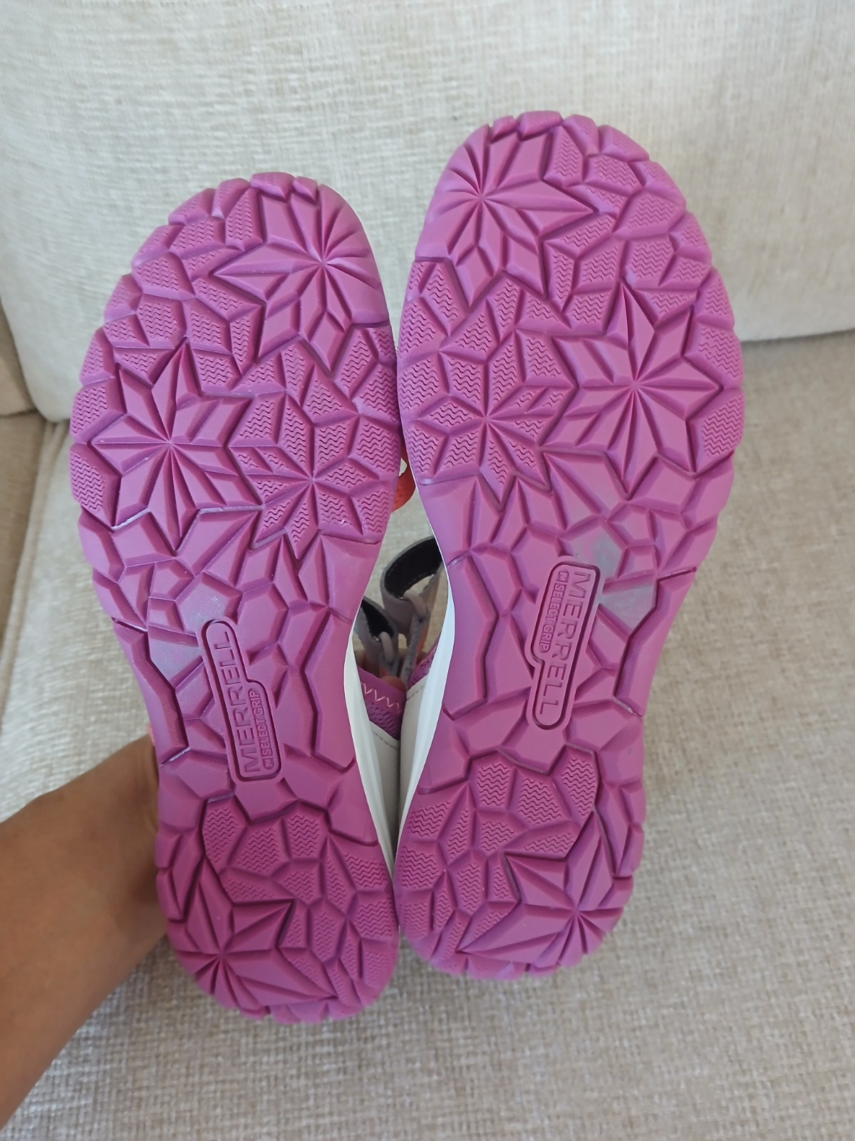 Merrell 61594 Purple Textile Synthetic Mesh Maryjane Strap Shoes Women Size 6
