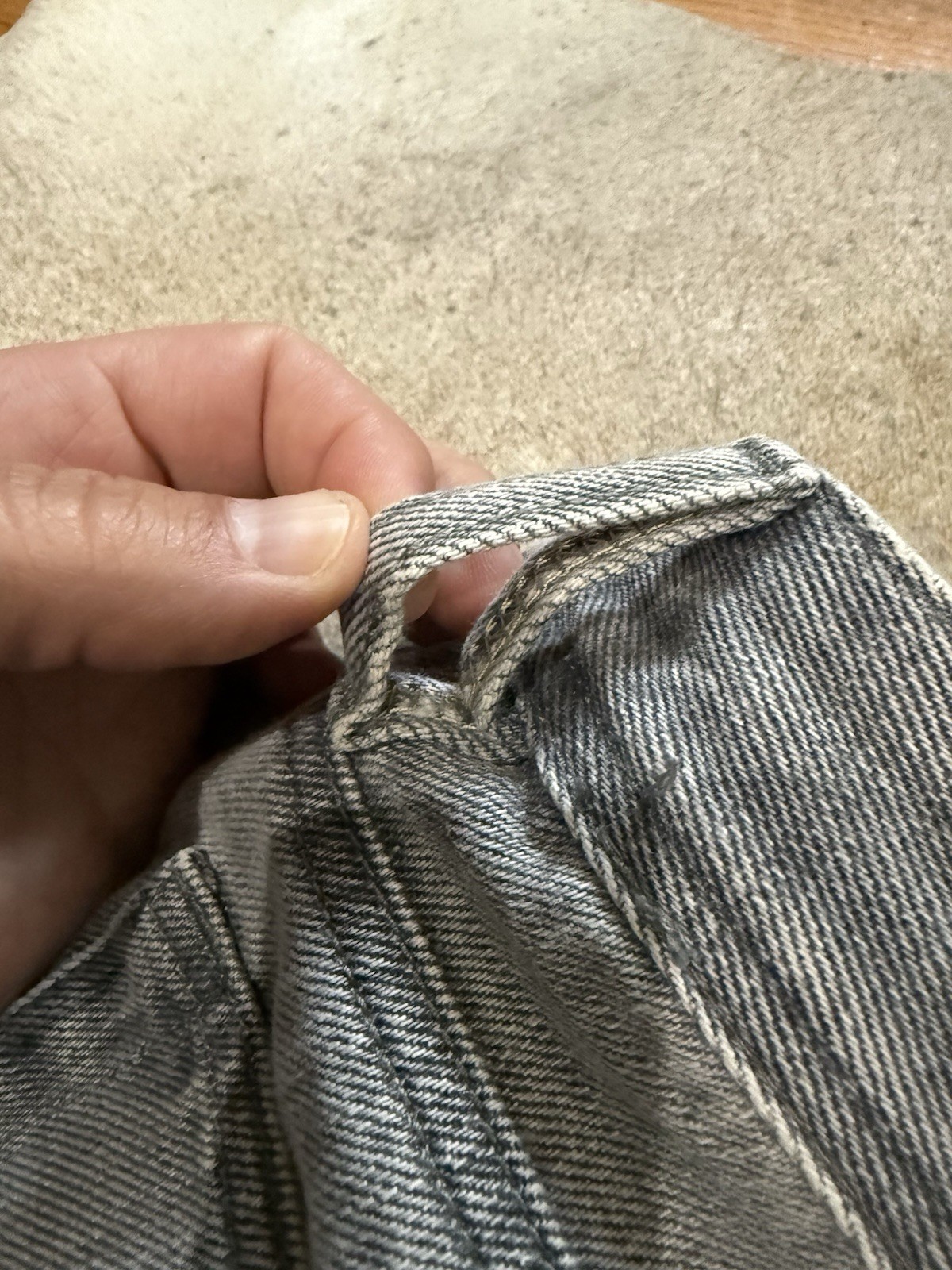 Todd Shelton Men’s Gray Straight Mid Rise Denim Jeans *Read Below*