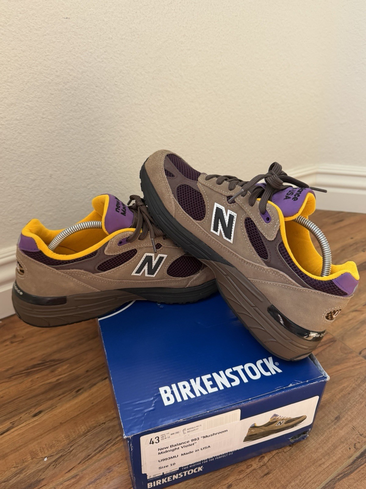 New Balance x Teddy Santis 993 “Mushroom Violet” Made In USA U993MU Size 10