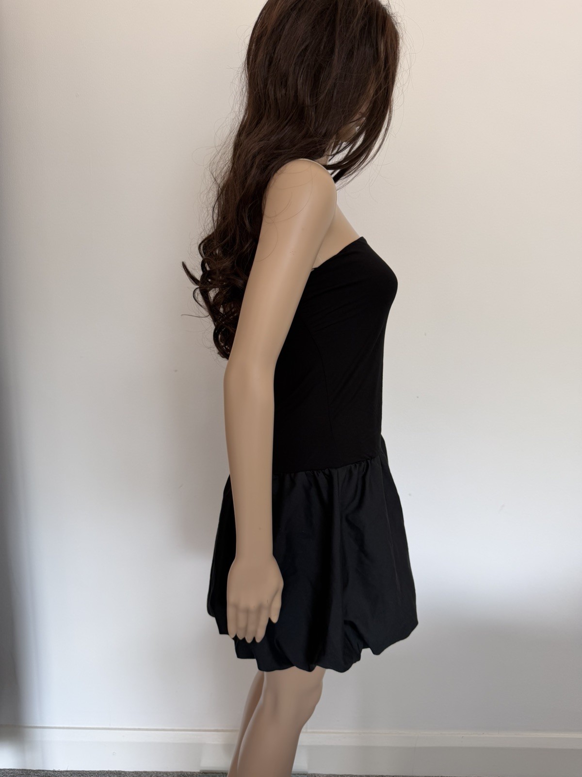 Urban Outfitters Kimchi Blue Bandeau Bubble Mini Dress – Black Size XL RRP: £29