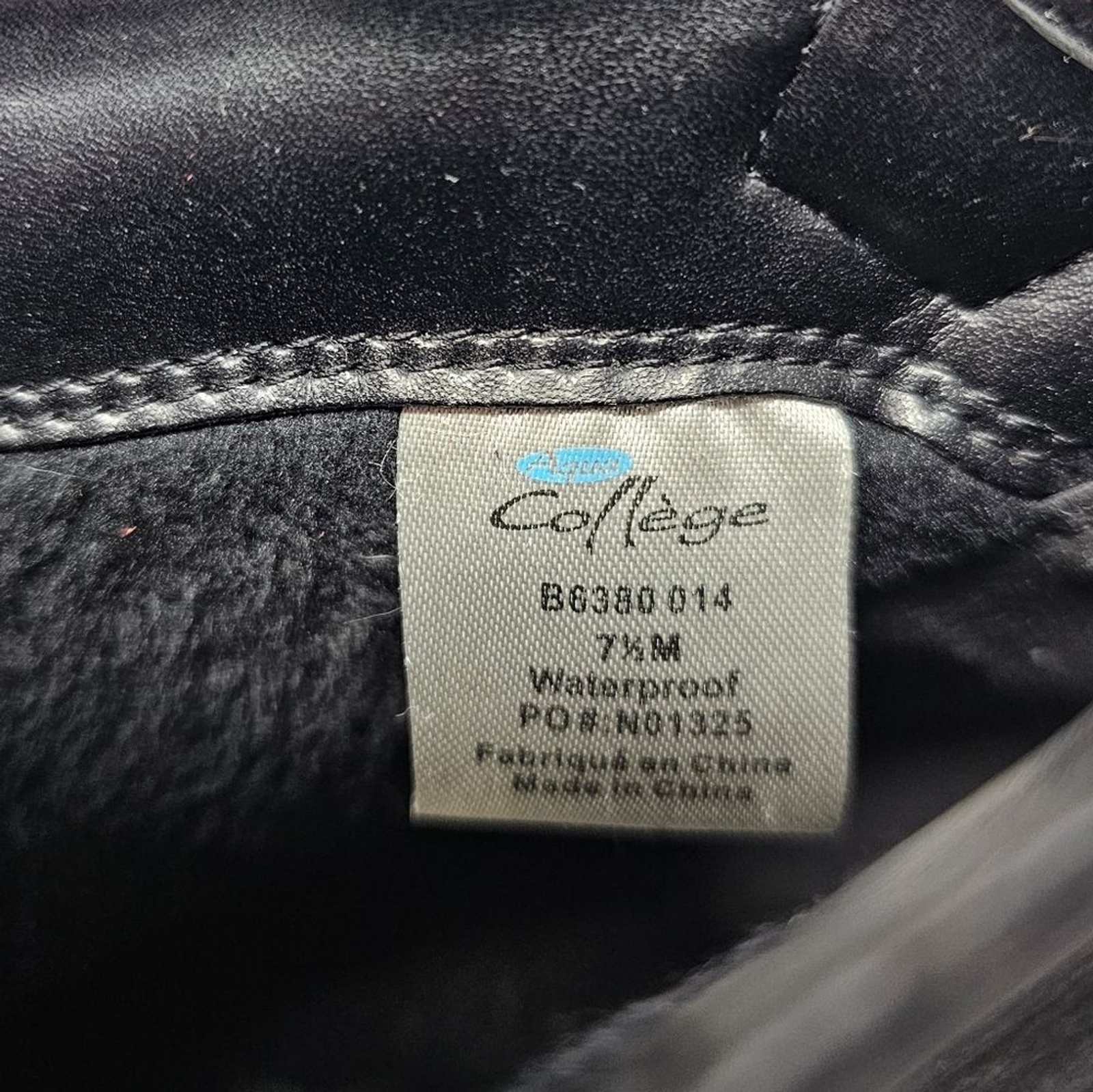 Agua College Waterproof Winter Ankle Boots Size 7.5 Black Leather Sealed Seams