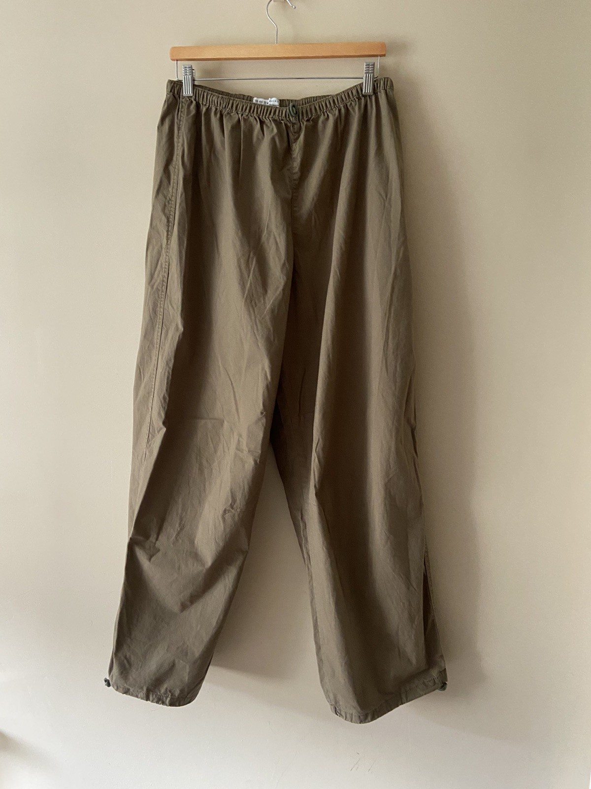 Primark Elasticated Wide Leg Walking Utility Trousers Cargos Size 16 Cotton