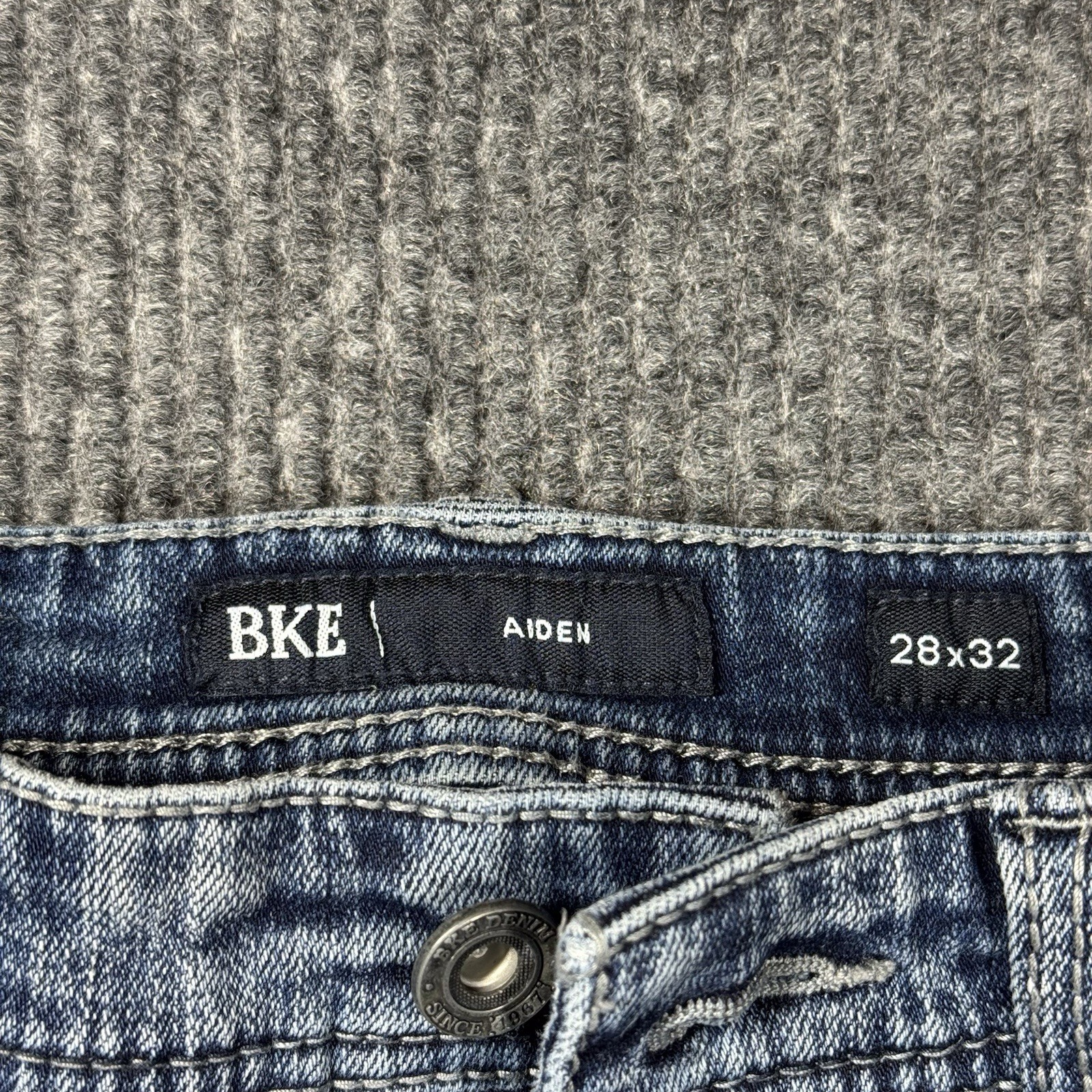 BKE Aiden Jeans Mens 28×32 Blue Straight Leg Stretch Denim Medium Wash Repreve