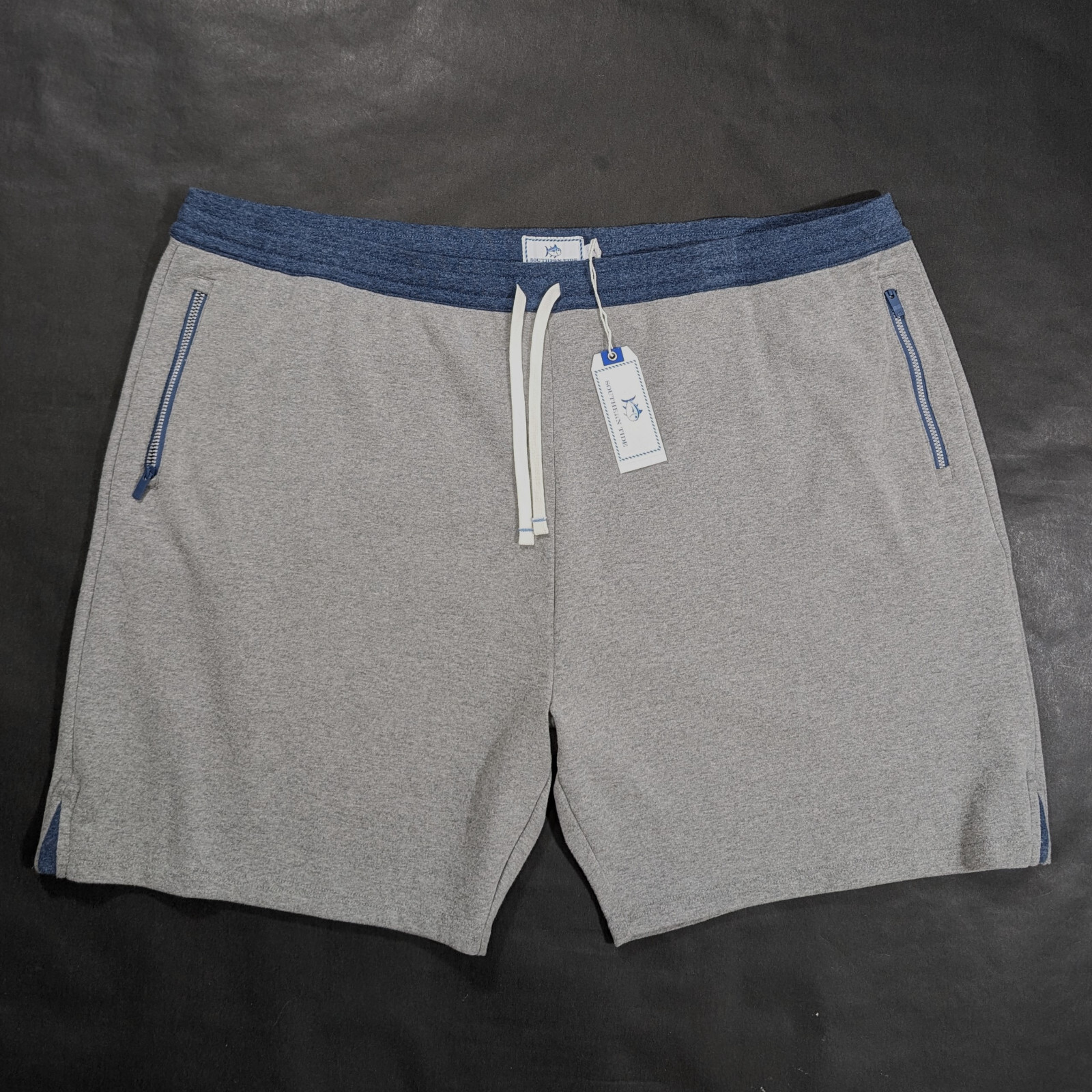 Southern Tide Men’s Backrush Heather Lounge Shorts Size 2XL Quarry Grey