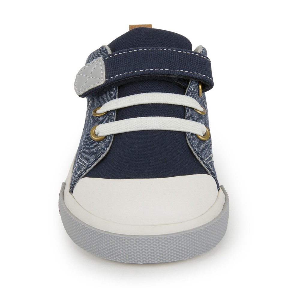 See Kai Run Stevie II Chambray Kids Boys Shoes – Authentic, Multi Size