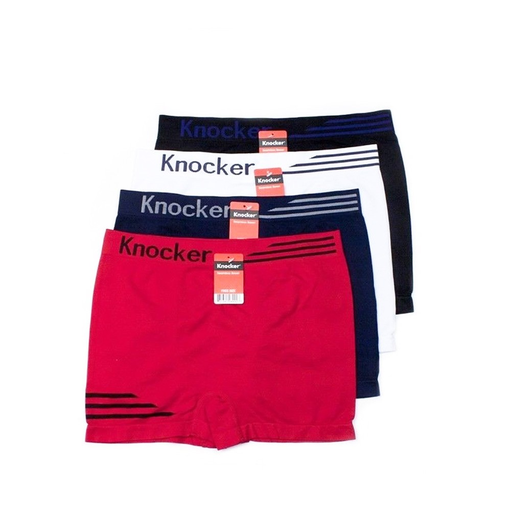 3 Pack Men Seamless Boxer Briefs Microfiber Underwear Comfort One Size