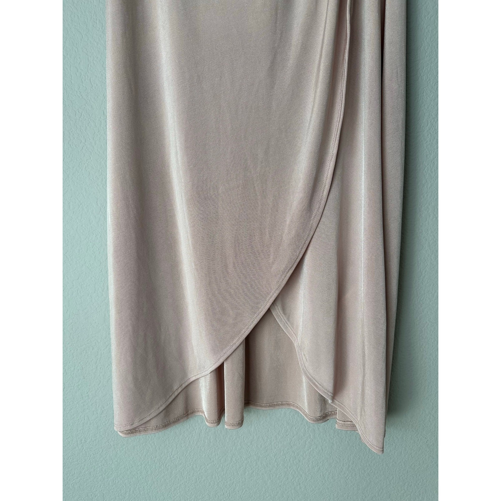 FREE PEOPLE NWT Light Pink Silky Jersey Tulip Wrap Maxi Skirt Women’s Size XS
