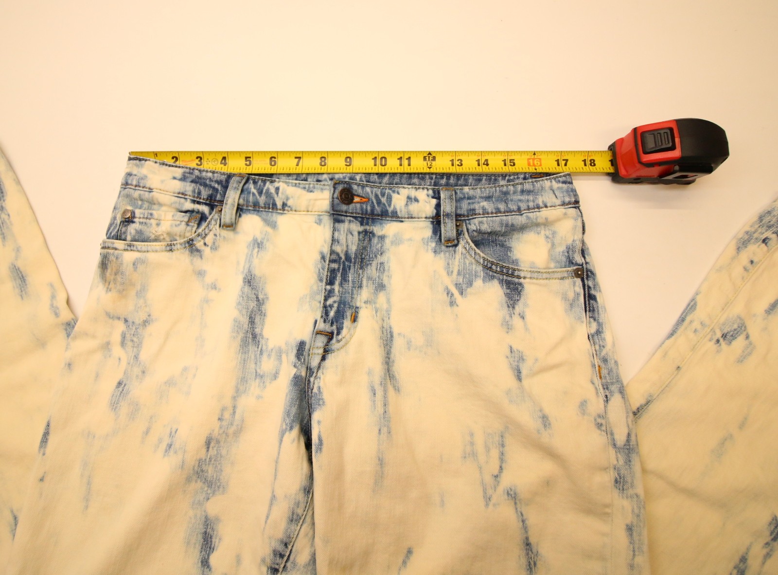 Denim & Supply Ralph Lauren Bleached Skinny Jeans Womens 32 34″Waist STAINS READ