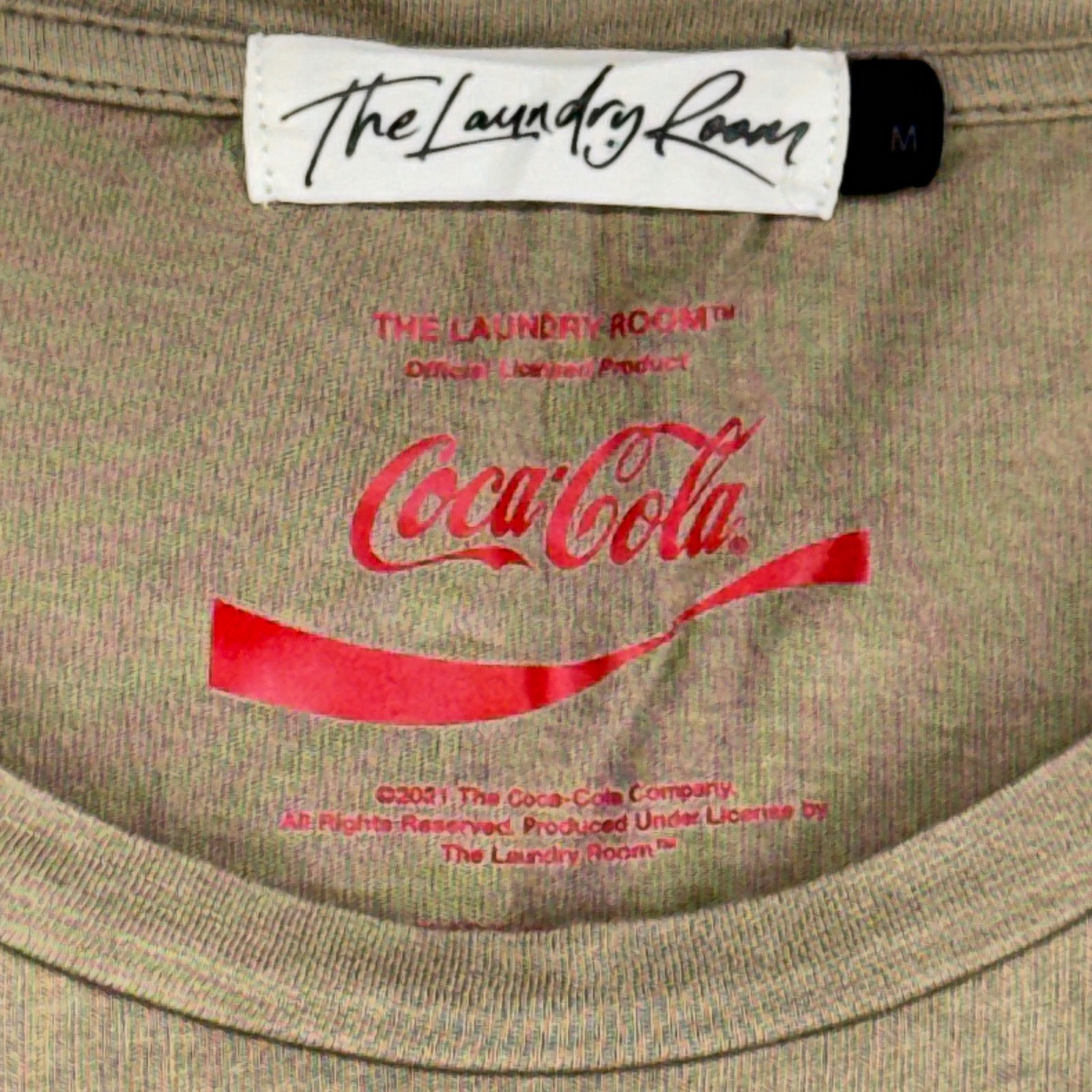 The Laundry Room Coca-Cola Howdy T-Shirt Womens Medium Tan Retro Western Graphic