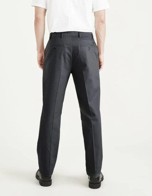 Dockers Grey Signature Khaki Classic Fit Lux Cotton Stretch Pant Size W40 X L34