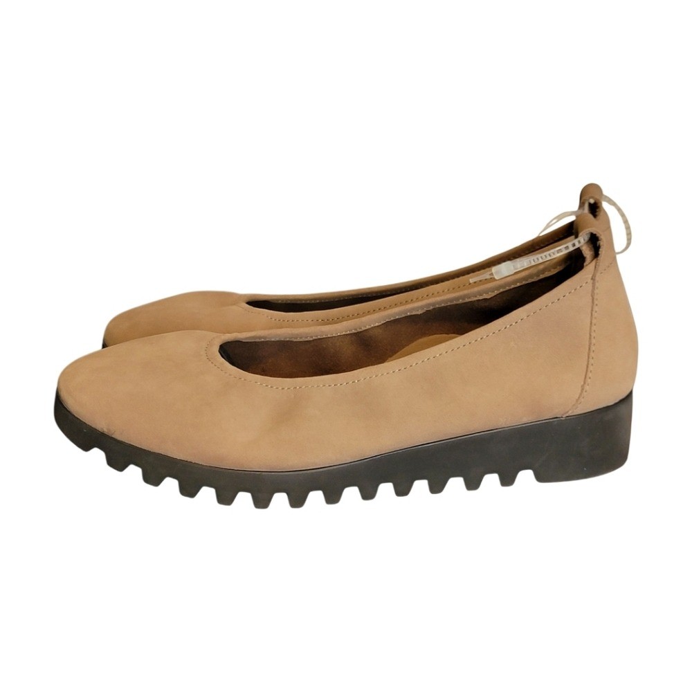 NEW AETREX Brianna Ballet Flat in Tan Beige 39, US 8.5